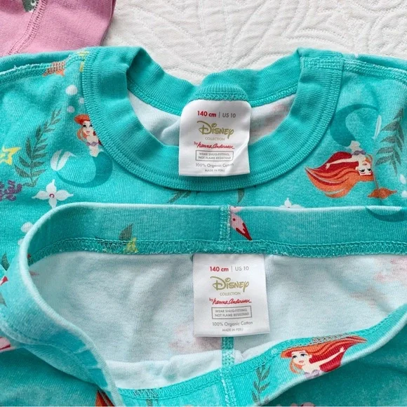 Hanna Andersson x Disney Princess Long Sleeve Pajamas (2 Sets - Rapunzel, Ariel) - Picture 3 of 5